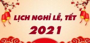 Thông báo nghỉ Tết Dương Lịch 2021