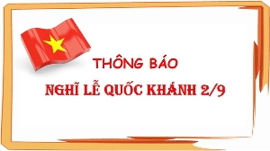 Thông báo nghỉ 2/9 - 2018